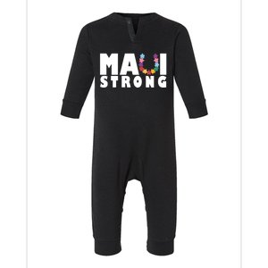 Maui Strong Hawaii Relief Awareness Infant Fleece One Piece