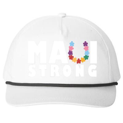 Maui Strong Hawaii Relief Awareness Snapback Five-Panel Rope Hat