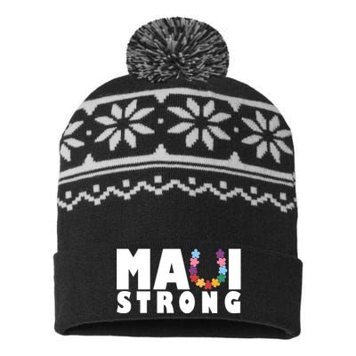 Maui Strong Hawaii Relief Awareness USA-Made Snowflake Beanie