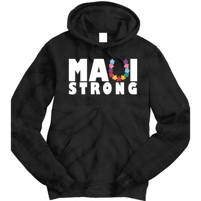 Maui Strong Hawaii Relief Awareness Tie Dye Hoodie