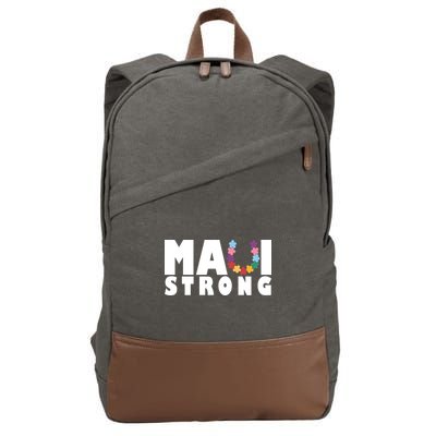 Maui Strong Hawaii Relief Awareness Cotton Canvas Backpack