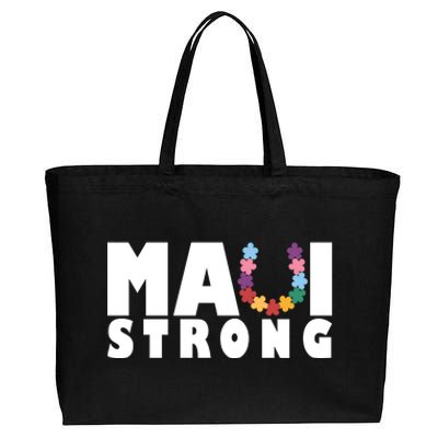 Maui Strong Hawaii Relief Awareness Cotton Canvas Jumbo Tote