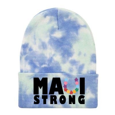 Maui Strong Hawaii Relief Awareness Tie Dye 12in Knit Beanie