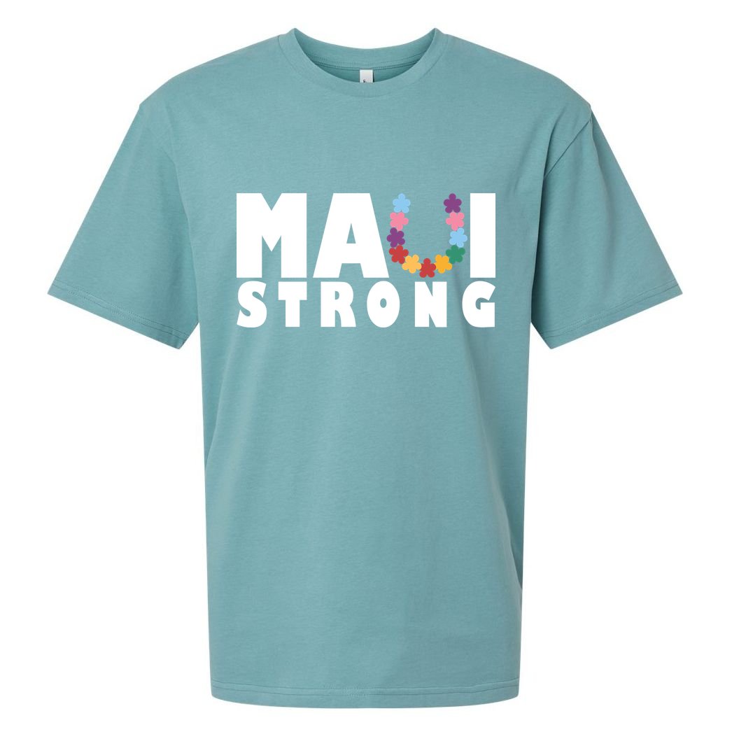 Maui Strong Hawaii Relief Awareness Sueded Cloud Jersey T-Shirt