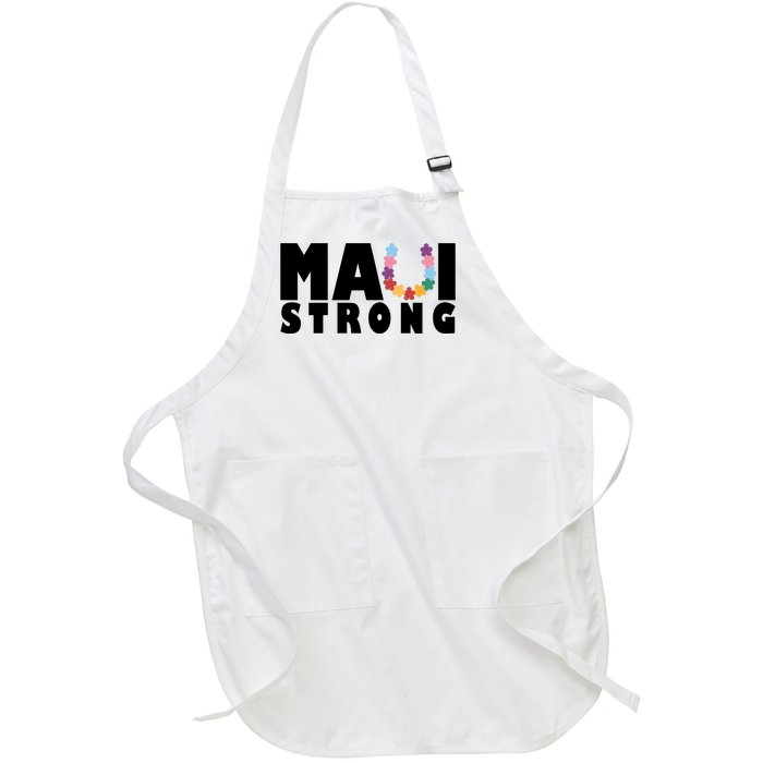 Maui Strong Hawaii Relief Awareness Full-Length Apron With Pockets