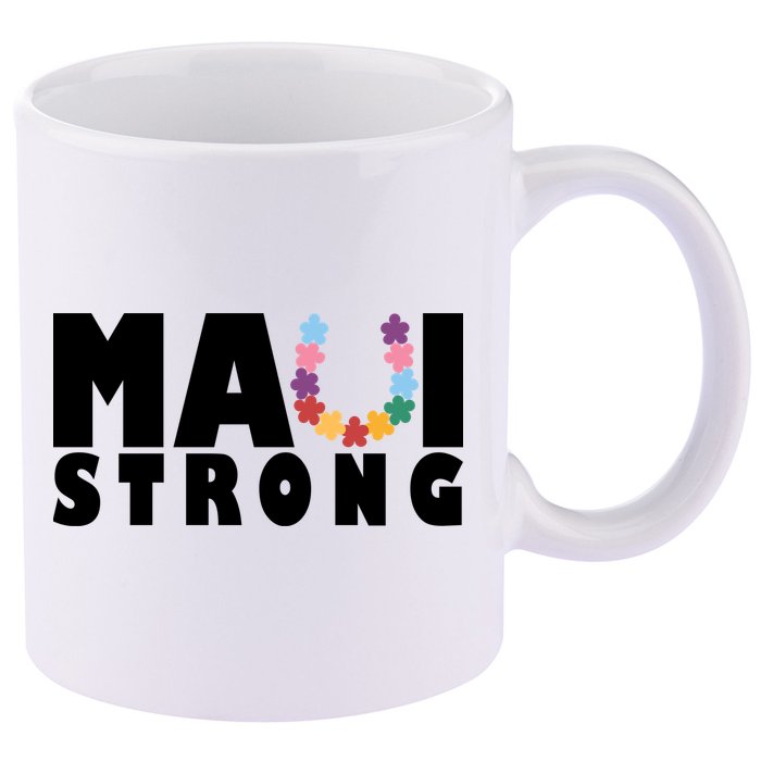 Maui Strong Hawaii Relief Awareness 11oz C Handle Ceramic Mug