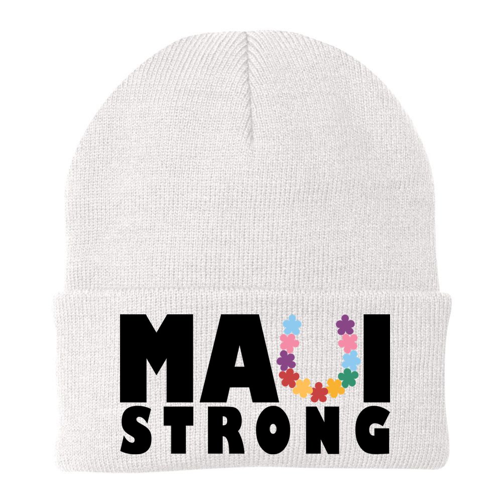 Maui Strong Hawaii Relief Awareness Beanie