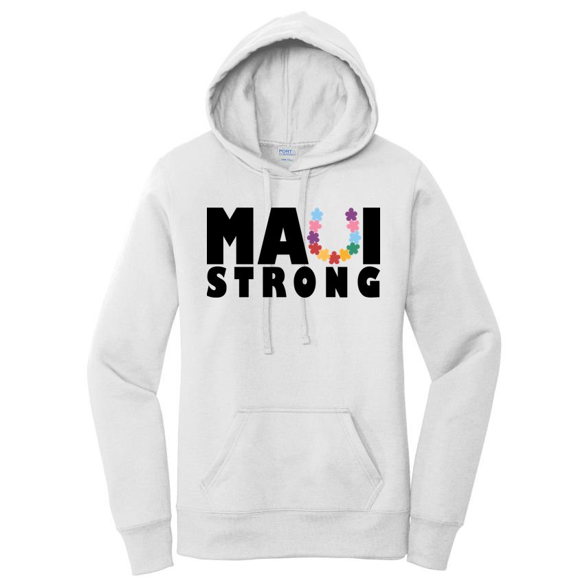 Maui Strong Hawaii Relief Awareness Women's Pullover Hoodie