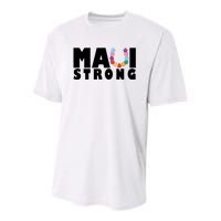 Maui Strong Hawaii Relief Awareness Youth Performance Sprint T-Shirt