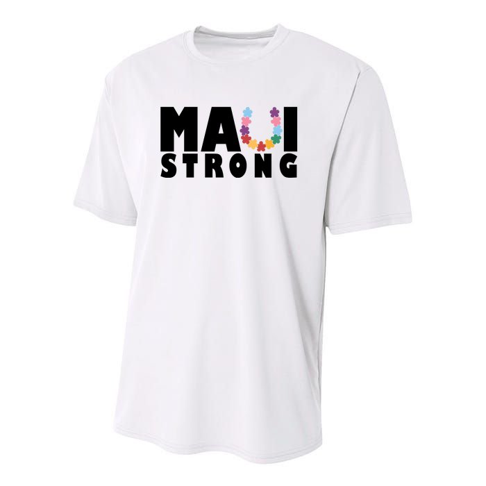 Maui Strong Hawaii Relief Awareness Youth Performance Sprint T-Shirt