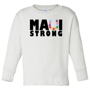 Maui Strong Hawaii Relief Awareness Toddler Long Sleeve Shirt