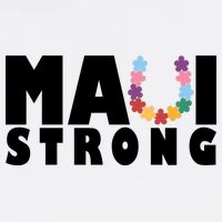 Maui Strong Hawaii Relief Awareness Women's V-Neck T-Shirt