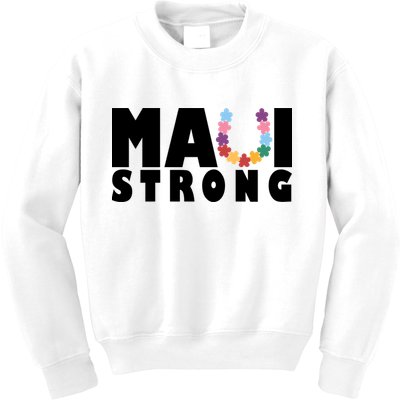 Maui Strong Hawaii Relief Awareness Kids Sweatshirt