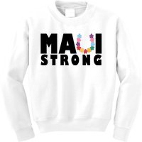 Maui Strong Hawaii Relief Awareness Kids Sweatshirt