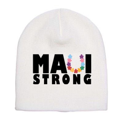 Maui Strong Hawaii Relief Awareness Short Acrylic Beanie