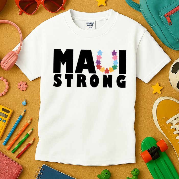 Maui Strong Hawaii Relief Awareness Kids T-Shirt