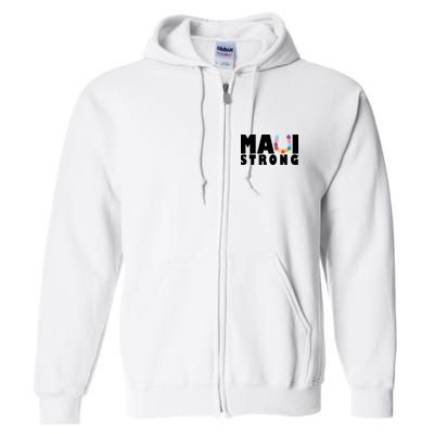 Maui Strong Hawaii Relief Awareness Full Zip Hoodie