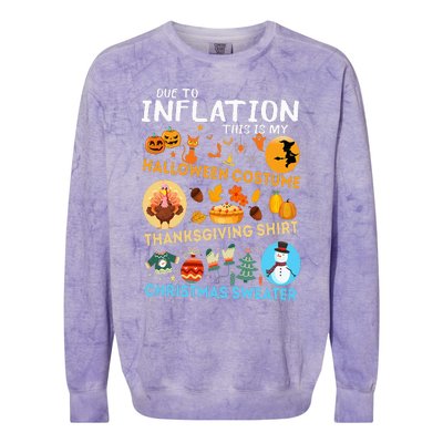 My Spooky Halloween Thanksgiving Ugly Christmas Costume Colorblast Crewneck Sweatshirt