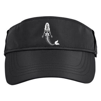 Mermaid Skeleton Halloween Funny Spooky Scary Swimming Adult Drive Performance Visor