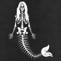 Mermaid Skeleton Halloween Funny Spooky Scary Swimming Adult Drive Performance Visor