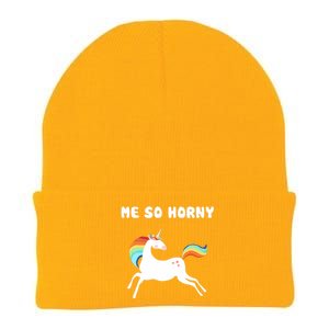 Me So Horny Funny Unicorn Knit Cap Winter Beanie