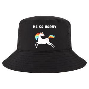 Me So Horny Funny Unicorn Cool Comfort Performance Bucket Hat