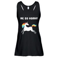 Me So Horny Funny Unicorn Ladies Essential Flowy Tank