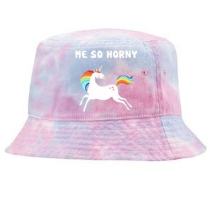 Me So Horny Funny Unicorn Tie-Dyed Bucket Hat