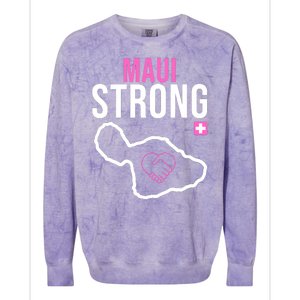 Maui Strong Hawaii Wildfire Relief Colorblast Crewneck Sweatshirt