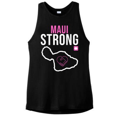 Maui Strong Hawaii Wildfire Relief Ladies PosiCharge Tri-Blend Wicking Tank