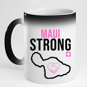 Maui Strong Hawaii Wildfire Relief 11oz Black Color Changing Mug