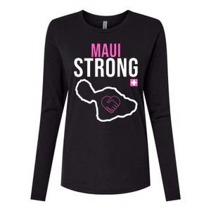 Maui Strong Hawaii Wildfire Relief Womens Cotton Relaxed Long Sleeve T-Shirt