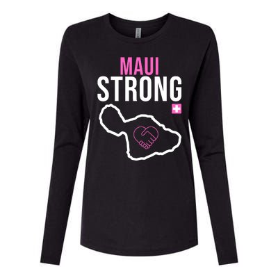 Maui Strong Hawaii Wildfire Relief Womens Cotton Relaxed Long Sleeve T-Shirt