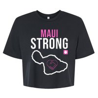 Maui Strong Hawaii Wildfire Relief Bella+Canvas Jersey Crop Tee