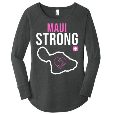 Maui Strong Hawaii Wildfire Relief Women's Perfect Tri Tunic Long Sleeve Shirt