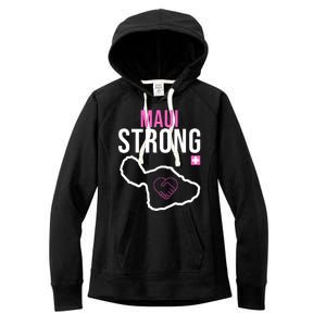 Maui Strong Hawaii Wildfire Relief Women's Fleece Hoodie