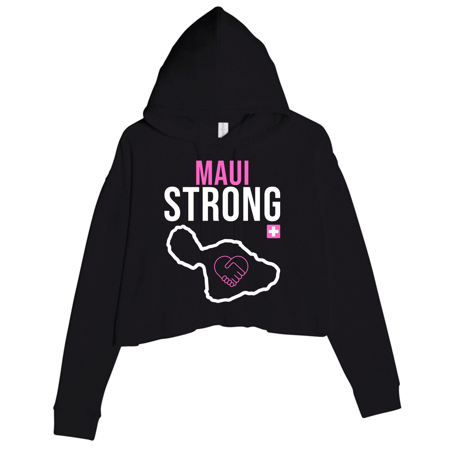 Maui Strong Hawaii Wildfire Relief Crop Fleece Hoodie