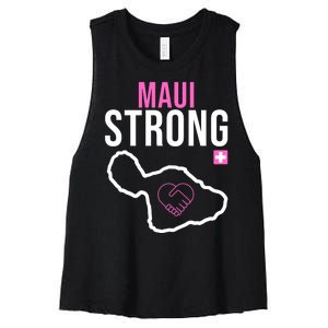 Maui Strong Hawaii Wildfire Relief Women's Racerback Cropped Tank