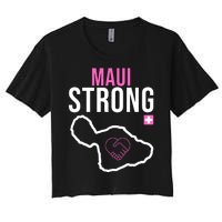 Maui Strong Hawaii Wildfire Relief Women's Crop Top Tee