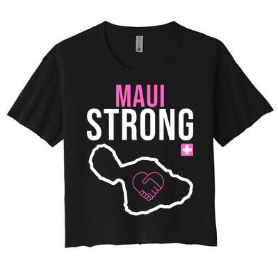 Maui Strong Hawaii Wildfire Relief Women's Crop Top Tee