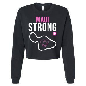 Maui Strong Hawaii Wildfire Relief Cropped Pullover Crew