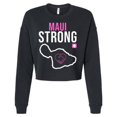 Maui Strong Hawaii Wildfire Relief Cropped Pullover Crew