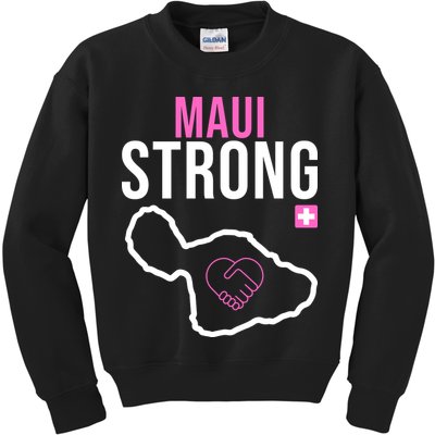 Maui Strong Hawaii Wildfire Relief Kids Sweatshirt