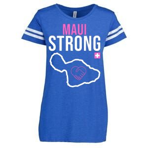 Maui Strong Hawaii Wildfire Relief Enza Ladies Jersey Football T-Shirt