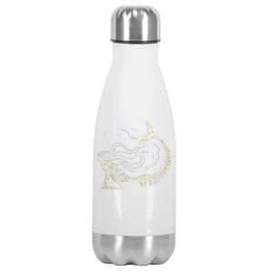 Mermaid Skeleton Halloween Costume Stainless Steel Insulated Water Bottle