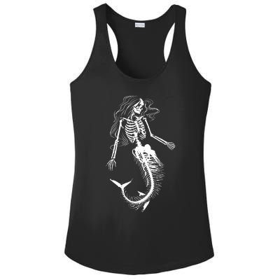 Mermaid Skeleton Halloween Costume Women Girls Ladies PosiCharge Competitor Racerback Tank