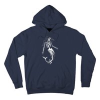 Mermaid Skeleton Halloween Costume Women Girls Hoodie