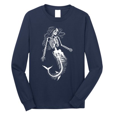 Mermaid Skeleton Halloween Costume Women Girls Long Sleeve Shirt