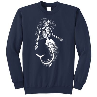 Mermaid Skeleton Halloween Costume Women Girls Sweatshirt