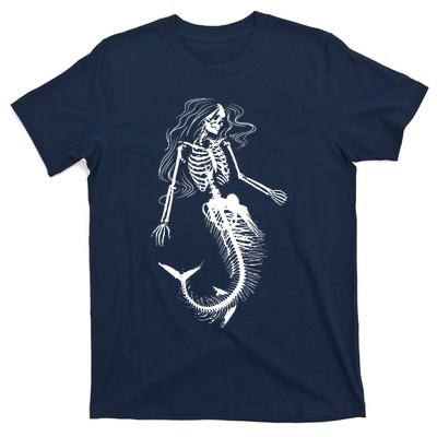 Mermaid Skeleton Halloween Costume Women Girls T-Shirt